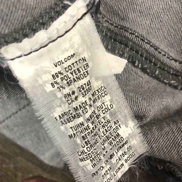 Volcom Pistol Gray Jeggings Jeans Pants ((size 7)) - Picture 7 of 8